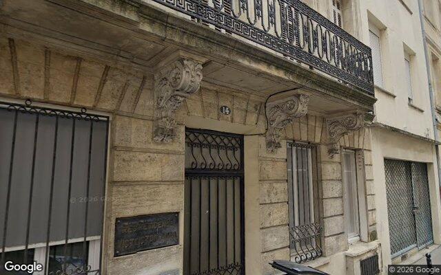 Façade : 14 rue Honoré Tessier, Bordeaux